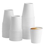 [100 Count] 10 oz. White Paper Hot Cups