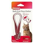 Beaphar, Soft Flea Collar for Cats, Kills Fleas For up to 4 Months, Veterinary Medicine, Adjustable With Safety Mechanism, For Cats From 12 Weeks of Age, 1 x Velvet Collar, Colours May Vary