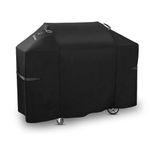 KINGLY 52 Inch Grill Cover for Weber Spirit 200 and 300 Series Outdoor Grill,600D Heavy Duty Rip-Proof Material BBQ Cover,Waterproof UV and Fade Resistant Cover with Straps,Compared to Weber 7106