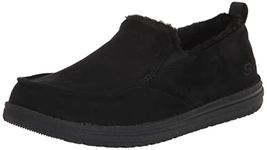 Skechers Men's MELSON Willmore Slipper, Black Microfiber, 8 UK