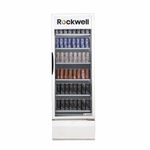ROCKWELL RVC700 Visi Cooler, Single Glass Door, 6 Shelves, LED Lighting, Fast & Even Cooling, Auto-Defogging, 4-Year Warranty