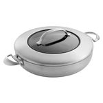 Scanpan SPN65113 32cm CTX Chef Pan with Lid, Silver/Black