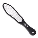 Hair Line Professional Stainless Steel Double Side Lazer Cut Nickel Plate Foot Scrubber Rasp File Scraper Buffer Pedicure Tool for Women and Men