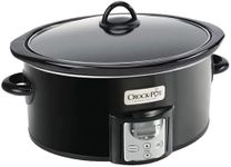 Crock-Pot 4 2091290 Quart Capacity Intelligent Count Down Timer Slow Cooker Small Kitchen Appliance, Black