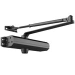 VEVOR Door Closer, Automatic Door Closer Commercial or Residential Use for Door Weights 265 Lbs, Adjustable Size Hydraulic Buffer Door Closers Heavy Duty Cast Aluminum Body, Easy Install, Black