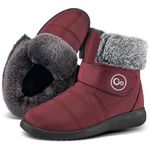 Women Snow Boots Winter Shoes with Fur Lined Warm Boots for Women Waterproof Booties Anti Slip Shoes