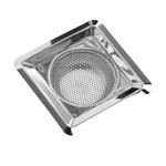 Hian Stainless Steel Square Kitchen Strainer – Premium Fine Mesh Colander for Draining Pasta, Rinsing Vegetables, and Sifting Flour – Durable and Rust-Resistant with Non-Slip Handle – Easy to Clean