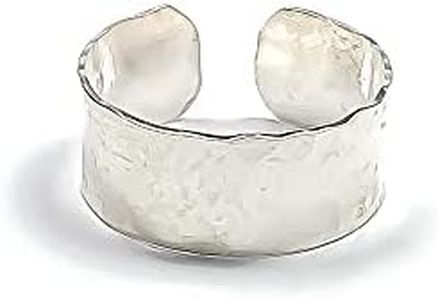 Ear Cuffs for Women Non Piercing Sterling Silver, 925 Sterling Silver, 5mm width, 12mm Diameter, Adjustable, No Piercing, Conch Ear Cuff, Ear Cuff No Piercing, Silver Ear Wrap, Hammered Ear Cuff