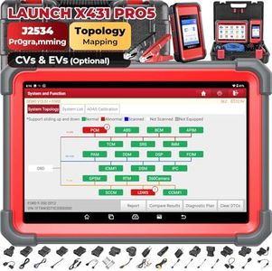 Launch X431 Scanner PRO5 J2534 Pr0gram ECU Coding, Topology, 60+ Services, Bi-Directional All System Scan Tool, CANFD DOIP, 200+ Brands, Guided Functions, 10+ High-end Features