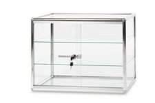 Can-Bramar Econoline Countertop Glass Showcase, Includes Lock and Two Glass Shelves, 24"x12"x18"(H) (EC-CTAP1)