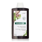 Klorane Strengthening Quinine and Organic Edelweiss Shampoo – Tired Hair, Hair Loss – Sulphate-Free, Vegan* Formula – 1x 400ml Bottle