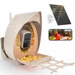 PeckPerk Bird Feeder with Camera,Wireless Bird Camera Feeder with Solar Panel,Smart AI Identify Wild Bird Species11,000+,2K Video Online Watching,Anti-Squirrel System,Real-Time Notification