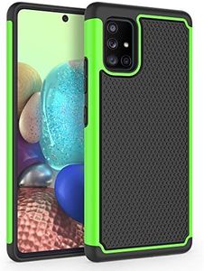 SYONER Shockproof Phone Case Cover for Samsung Galaxy A71 5G (6.7", 2020) [Not for A71 5G UW from Verizon] [Green]