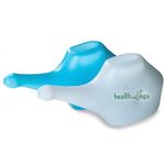 Economy, Light-Weight Neti Pot - Handy, Compact and Travel Friendly-White (Set of 2 (White, Blue))