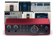 AudioDeluxe Focusrite Scarlett 2i2 (4th Gen) USB Audio Interface and Waves Musicians 2 Bundle