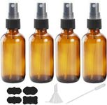 YUNFOOK 4 oz Amber Glass Spray Bott