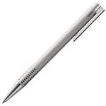 Lamy logo brushed - Ballpoint Pen in an elegant & robust stainless steel case - line width M - including large capacity refill M 16 in black