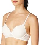 DKNY Women's Modern Lines Full Coverage T-Shirt Bra Bra, Vanilla, 40D