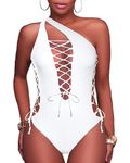 Holipick Women's Monokini Monokini, White, XS