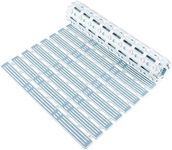 WELTRXE Bath Mat Non Slip Anti Mould, Anti Slip Shower Mats, 68 x 40 cm Bathtub Mat for Inside Shower, Striped Textured Soft Rubber Surface with Suction Cups, Bathroom Bath Tub Floor Mat, Blue