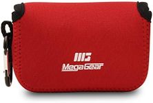 MegaGear MG818 Ultra Light Neoprene Case with Carabiner for Canon PowerShot SX620 HS Camera - Red