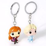 Funko Pop! Keychain: Disney Frozen 2 -2 Pack - Anna and Elsa Novelty Keyring - Collectable Mini Figure - Stocking Filler - Gift Idea - Official Merchandise - Movies Fans - Backpack Decor