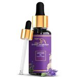 Dharti Ayurveda Lavender Essential Oil With Dropper - 100% Pure Natural Undiluted And Plant Based - Premium Grade Aromatherapy For Skin & Hair Care, and Massage - 30ml