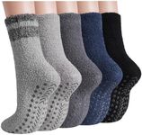 floconssy Fuzzy Socks Men with Grip
