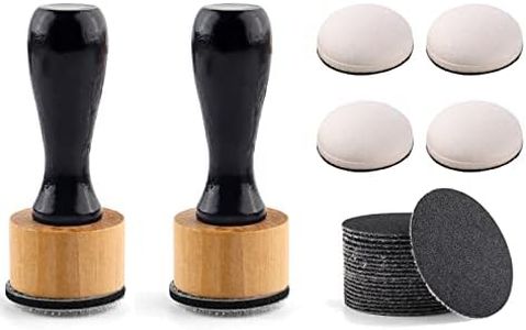 Briartw 26 PCS,2 PCS Mini Ink Blending Tool,4pcs Domed Foams and 20 Pieces Sanding Disks,Round Replacement Medium-Grit Sandpaper Provides The Ideal Friction to Work On Cardstock, Chipboard, Wood