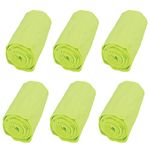 FROGG TOGGS Chilly Mini Cooling Towel Wrap, HI-VIS GREEN, 6-Pack