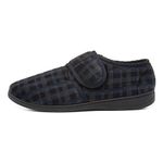 The Slipper Company Mens Navy Touch Fasten Slipper - Size 8 UK - Blue