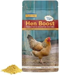 Flock PRO Hen Boost Probiotic - Probiotics, Vitamins, Minerals and Electrolytes for Chickens | Chicken Vitamins and Supplements for All Poultry - 3lb