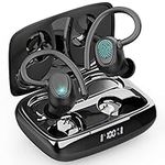 Wireless Earbuds, Wireless Headphones Running Bluetooth 5.3 Headphones with Mic, Wireless Earphones IP7 Waterproof Ear Hooks, Noise Cancelling Earbuds Stereo Sound, 48H, USB-C, Headsets for Sport