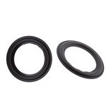 2pcs 4inch Speaker Subwoofer Foam Surround Repair Kit, 100mm Perforated Rubber Edge Rings Replacement Black