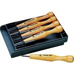 Power Grip Carving Chisels Sets, Five Piece Set by MIKISYO (Japan Parallel Import)