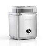 Cuisinart ICE30 Ice Cream Maker, Sorbet and Frozen Yogurt Maker, Silver, 220V, Import from UK