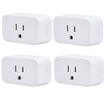 THIRDREALITY Zigbee Smart Plug 4 Pack, 15A Smart Outlet with Timer Function, ETL Certified, ZigBee Hub Required