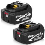 2 Pack 10.0Ah/10000mAh Replacement for Makita 18V Batteries LXT BL1850B/BL1860B cordless tools Compatible with DC18RD/DC18RF/DC18RC Chargers & 18V LXT tools such as drills, chainsaws and la