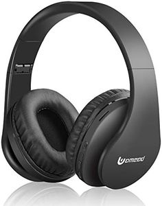 Uomeod Wireless Bluetooth Over Ear Headphones, Foldable Wireless and Wired Stereo Headset with Built-in Mic, Micro SD/TF, FM Radio, Soft Earmuffs & Light Weight for Cell Phone PC