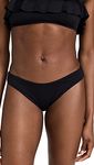 Eberjey Women's So Solid Bikini Bottoms, Black, X-Small