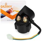 QAZAKY Starter Solenoid Relay Compatible with 50cc 70cc 90cc 110cc 125cc 150cc GY6 ATV Quad Scooter Go Kart Moped Chopper Pit Dirt Pocket Bike Kawasaki Chinese TaoTao Buyang Sunl Baja Roketa