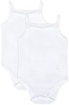 Feathers Baby Girls 100% cotton super soft One-piece Bodysuits 2-Pack