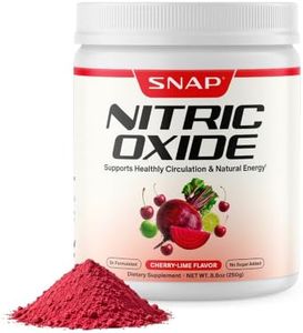 Snap Supplements Organic Beet Root Powder, Nitric Oxide Superfood Supplement with Beets, B Vitamins, Pomegranate & Red Spinach for Energy, Heart Health & Circulation Support, 30 Servings, Cherry Lime