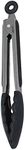 Avanti Silicone Tongs with Head and Grip, 23 cm Size, Black