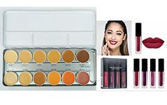 Deputy SupraColor Foundation Palette 12 Color with red edition lipstick