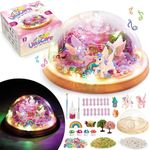 Kids Girls Toys Kit Gifts For 6-Year-Old: Unicorn Crafts Set Kits for Girl Toy Gift Age 5 6 7 8 9 Boys Birthday Christmas Presents Art Craft - Kids Bedroom Decor Night Light