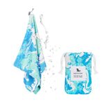 Dock & Bay QuickCool Cooling Towel - for Workouts & Sports - Cools to 15°C - Includes Bag - 27 x 13/69 x 33cm - Marble - Take A Dip