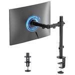 Suptek Single LED LCD Monitor Desk Mount Heavy Duty Fully Adjustable Stand for 1 / One Screen up to 32 inch (MD6421)