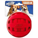 Nerf Dog Checker Squeak Rubber Ball