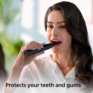 Philips Sonicare 4100 Electric Toothbrush – Black, W2 Brush Head, Travel Case